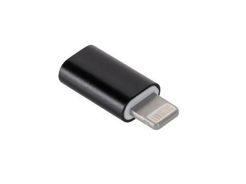 Adapter Przejściówka Micro USB - Apple Lightning M-Life czarna Adapter Przejściówka Micro USB - Apple Lightning M-Life czarna