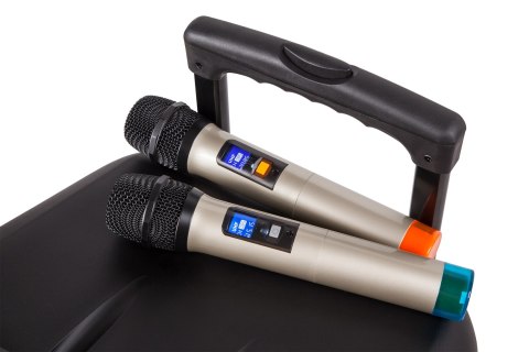 Aktywna kolumna głośnikowa (z 2 mikrofonami bezprzewodowymi UHF, SD, Bluetooth, FM, USB) 20 Watt Aktywna kolumna głośnikowa (z 2 mikrofonami bezprzewodowymi UHF, SD, Bluetooth, FM, USB) 20 Watt