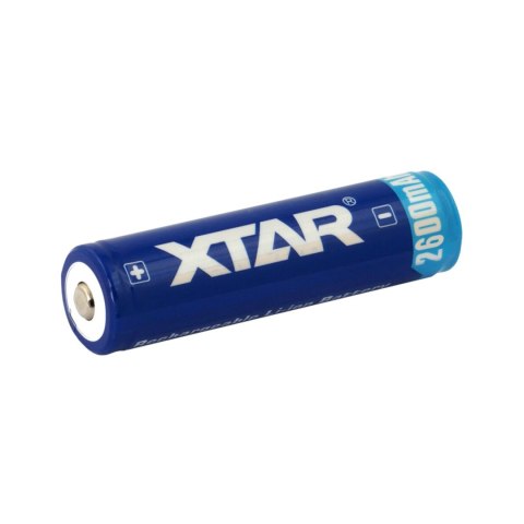Akumulator XTAR 18650 3,7V Li-ion 2600mAh z zabezpieczeniem Akumulator XTAR 18650 3,7V Li-ion 2600mAh z zabezpieczeniem
