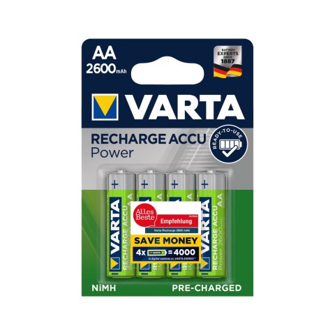 Akumulator VARTA AA 2600mAh 4szt./bl. Akumulator VARTA AA 2600mAh 4szt./bl.