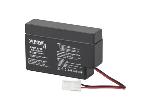 Akumulator żelowy VIPOW 12V 0.8Ah Akumulator żelowy VIPOW 12V 0.8Ah