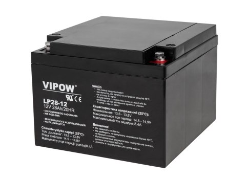 Akumulator żelowy VIPOW 12V 28Ah Akumulator żelowy VIPOW 12V 28Ah