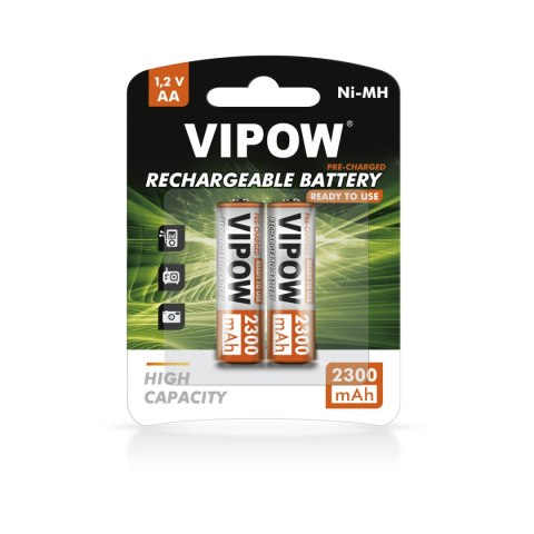 Akumulatorki VIPOW HR6 2300 mAh Ni-MH 2szt/bl RTU Akumulatorki VIPOW HR6 2300 mAh Ni-MH 2szt/bl RTU