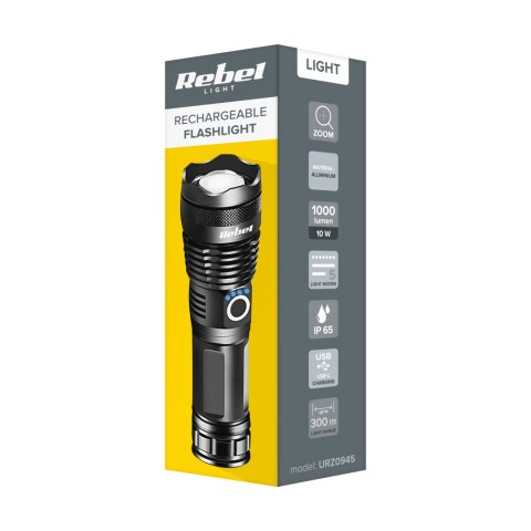 Akumulatorowa latarka LED Rebel 10 W Akumulatorowa latarka LED Rebel 10 W
