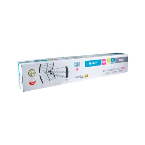 Antena kierunkowa DVB-T / DVB-T2 DPM HN62NWZ z filtrem LTE, 38 el., ze wzacniaczem Antena kierunkowa DVB-T / DVB-T2 DPM HN62NWZ z filtrem LTE, 38 el., ze wzacniaczem