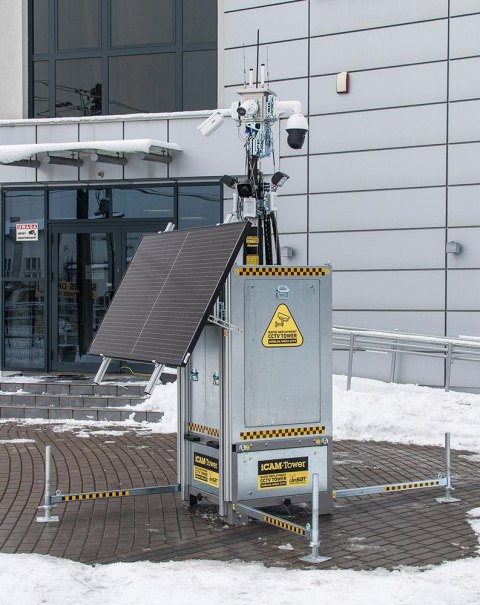 Mobilna wieża do zdalnego wideomonitoringu CCTV iCAM-TOWER AI 5MQ3 Mobilna wieża do zdalnego wideomonitoringu CCTV iCAM-TOWER AI 5MQ3