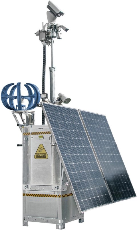 Mobilna wieża do zdalnego wideomonitoringu CCTV iCAM-TOWER AI 5MQ3 Mobilna wieża do zdalnego wideomonitoringu CCTV iCAM-TOWER AI 5MQ3