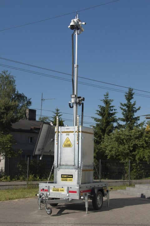 Mobilna wieża do zdalnego wideomonitoringu CCTV iCAM-TOWER AI 5MQ3 Mobilna wieża do zdalnego wideomonitoringu CCTV iCAM-TOWER AI 5MQ3