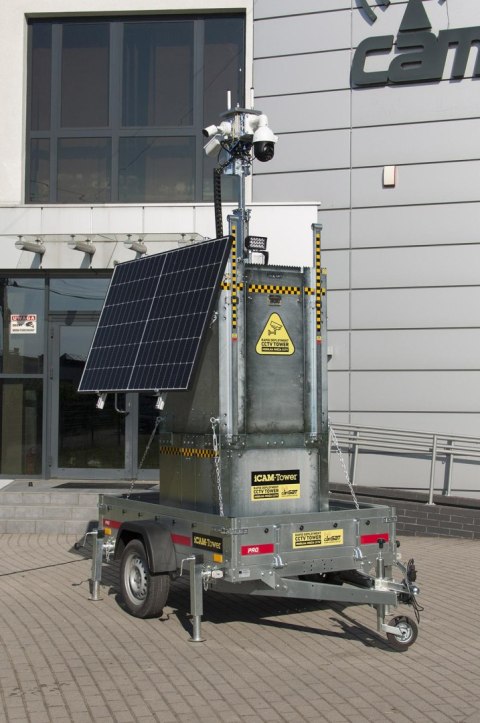 Mobilna wieża do zdalnego wideomonitoringu CCTV iCAM-TOWER AI 5MQ3 Mobilna wieża do zdalnego wideomonitoringu CCTV iCAM-TOWER AI 5MQ3