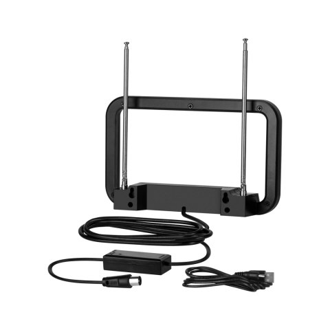 Antena pokojowa do cyfrowej telewizji naziemnej DVB-T2 Cabletech Antena pokojowa do cyfrowej telewizji naziemnej DVB-T2 Cabletech