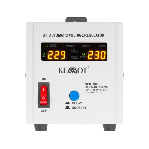 Automatyczny stabilizator napięcia KEMOT SER-500 Automatyczny stabilizator napięcia KEMOT SER-500