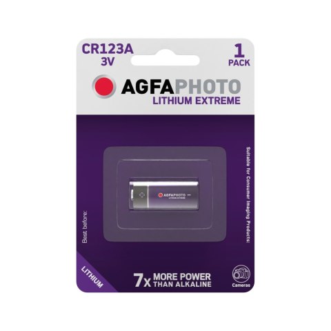 Bateria AgfaPhoto CR123 1szt./blist. Bateria AgfaPhoto CR123 1szt./blist.