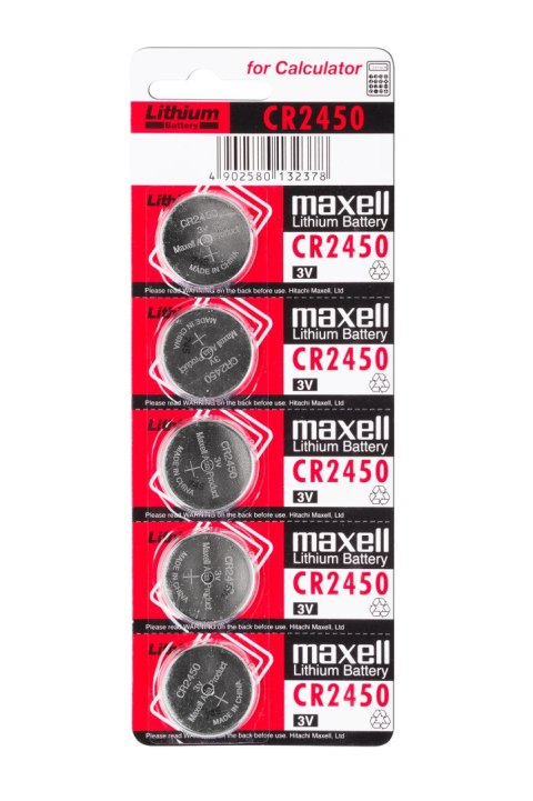Bateria Maxell CR2450 5szt./bl Bateria Maxell CR2450 5szt./bl