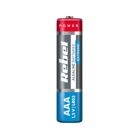 Baterie alkaliczne REBEL EXTREME LR03 4szt./bl. Baterie alkaliczne REBEL EXTREME LR03 4szt./bl.