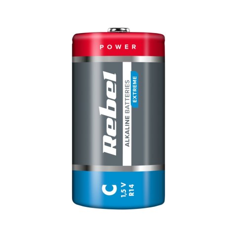 Baterie alkaliczne REBEL EXTREME LR14 2szt/bl. Baterie alkaliczne REBEL EXTREME LR14 2szt/bl.