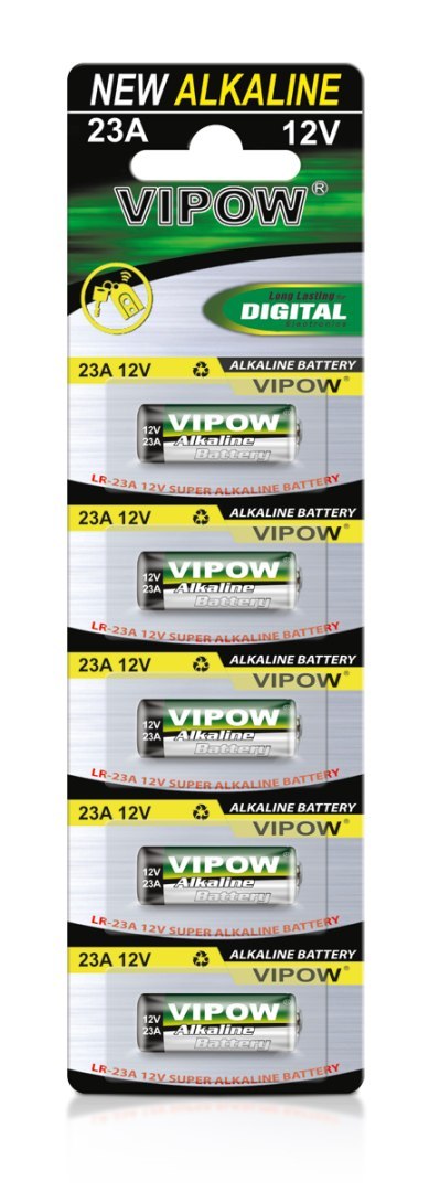 Baterie alkaliczne VIPOW LR23A 5szt/bl. Baterie alkaliczne VIPOW LR23A 5szt/bl.