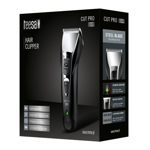 Bezprzewodowa maszynka do włosów CUT PRO X500 Bezprzewodowa maszynka do włosów CUT PRO X500