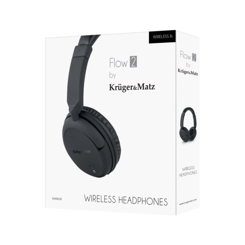 Bezprzewodowe słuchawki nauszne Kruger&Matz model Flow 2 Wireless Bezprzewodowe słuchawki nauszne Kruger&Matz model Flow 2 Wireless