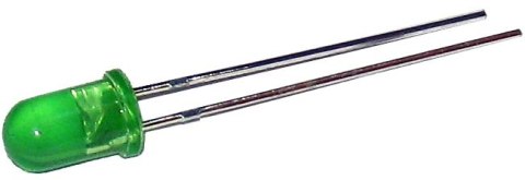 Dioda świecąca LED 5 mm zielona Dioda świecąca LED 5 mm zielona