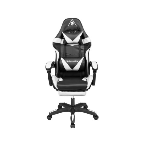 Fotel gamingowy Kruger&Matz GX-150 Czarno-biały Fotel gamingowy Kruger&Matz GX-150 Czarno-biały