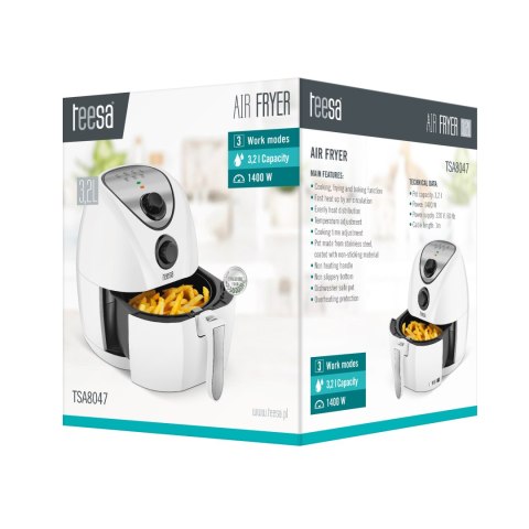 Frytkownica beztłuszczowa TEESA AIR FRYER 3,2 l Frytkownica beztłuszczowa TEESA AIR FRYER 3,2 l