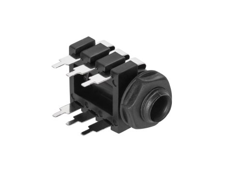 Gniazdo Jack 6.3mm stereo druk.plast Gniazdo Jack 6.3mm stereo druk.plast