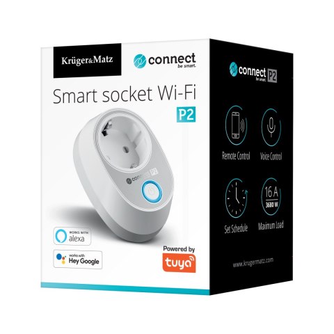 Gniazdo WiFi Kruger&Matz Connect P2 Tuya Gniazdo WiFi Kruger&Matz Connect P2 Tuya