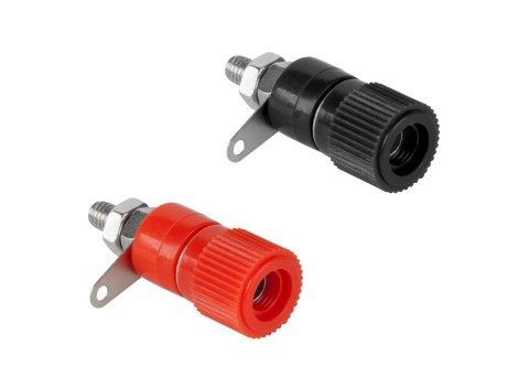 Gniazdo bananowe montażowe średnie 12mm Gniazdo bananowe montażowe średnie 12mm