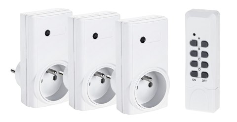 Gniazdo sieciowe sterowane pilotem x3 (małe) Gniazdo sieciowe sterowane pilotem x3 (małe)