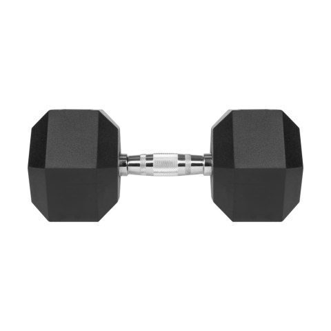 Hantel żeliwny gumowany HEX 22,5 kg REBEL ACTIVE Hantel żeliwny gumowany HEX 22,5 kg REBEL ACTIVE