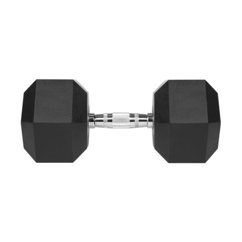 Hantel żeliwny gumowany HEX 30 kg REBEL ACTIVE Hantel żeliwny gumowany HEX 30 kg REBEL ACTIVE