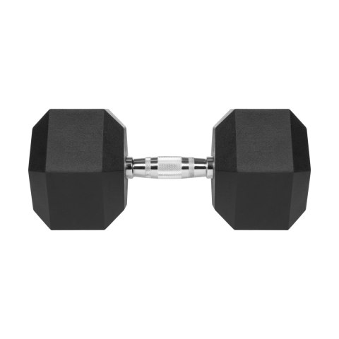Hantel żeliwny gumowany HEX 32,5 kg REBEL ACTIVE Hantel żeliwny gumowany HEX 32,5 kg REBEL ACTIVE