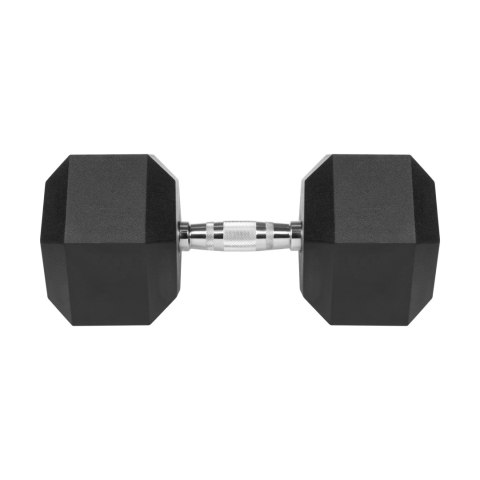 Hantel żeliwny gumowany HEX 35 kg REBEL ACTIVE Hantel żeliwny gumowany HEX 35 kg REBEL ACTIVE