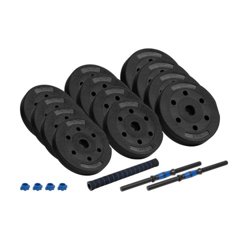 Hantle bitumiczne regulowane z łącznikiem 2x10kg REBEL ACTIVE Hantle bitumiczne regulowane z łącznikiem 2x10kg REBEL ACTIVE