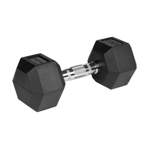 Hantle żeliwne gumowane HEX 2x10 kg REBEL ACTIVE Hantle żeliwne gumowane HEX 2x10 kg REBEL ACTIVE