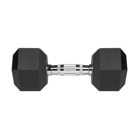 Hantle żeliwne gumowane HEX 2x10 kg REBEL ACTIVE Hantle żeliwne gumowane HEX 2x10 kg REBEL ACTIVE