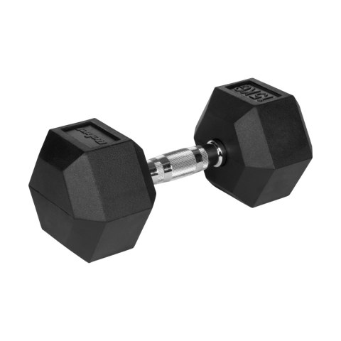 Hantle żeliwne gumowane HEX 2x15 kg REBEL ACTIVE Hantle żeliwne gumowane HEX 2x15 kg REBEL ACTIVE