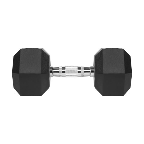 Hantle żeliwne gumowane HEX 2x15 kg REBEL ACTIVE Hantle żeliwne gumowane HEX 2x15 kg REBEL ACTIVE