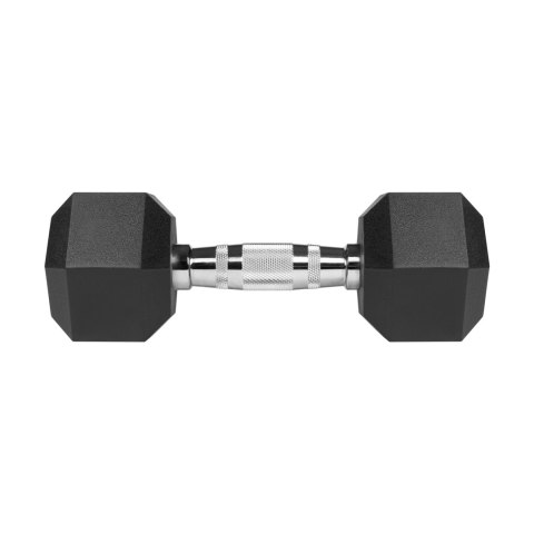 Hantle żeliwne gumowane HEX 2x7 kg REBEL ACTIVE Hantle żeliwne gumowane HEX 2x7 kg REBEL ACTIVE