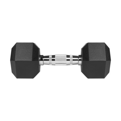 Hantle żeliwne gumowane HEX 2x8 kg REBEL ACTIVE Hantle żeliwne gumowane HEX 2x8 kg REBEL ACTIVE