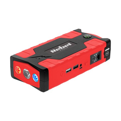 Jump starter - power bank z przewodami rozruchowymi i kompresorem Jump starter - power bank z przewodami rozruchowymi i kompresorem