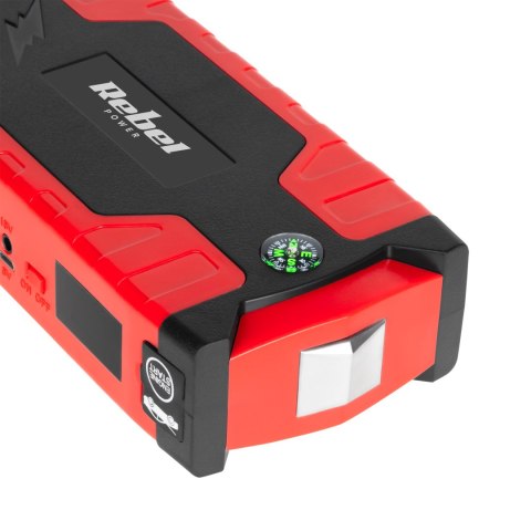 Jump starter - power bank z przewodami rozruchowymi i kompresorem Jump starter - power bank z przewodami rozruchowymi i kompresorem