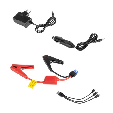 Jump starter - power bank z przewodami rozruchowymi i kompresorem Jump starter - power bank z przewodami rozruchowymi i kompresorem