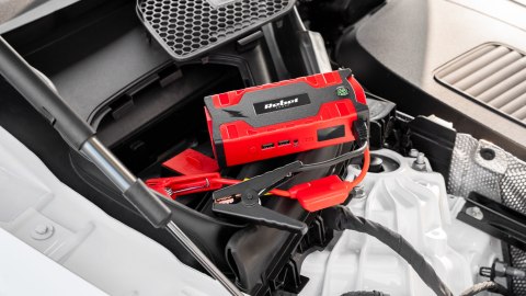 Jump starter - power bank z przewodami rozruchowymi i kompresorem Jump starter - power bank z przewodami rozruchowymi i kompresorem
