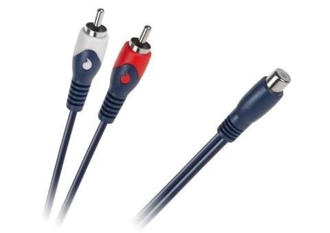 Kabel 1 x RCA gniazdo - 2 wtyki RCA 0.2m Kabel 1 x RCA gniazdo - 2 wtyki RCA 0.2m
