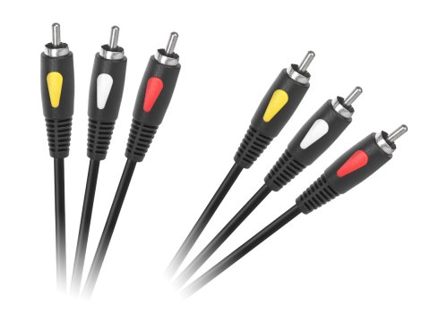 Kabel 3RCA-3RCA 1.0m Cabletech Eco-Line Kabel 3RCA-3RCA 1.0m Cabletech Eco-Line