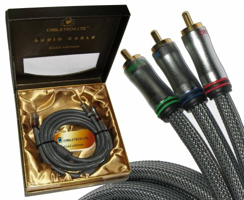 Kabel 3RCA-3RCA Component 1.8m Cabletech Gold Edition Kabel 3RCA-3RCA Component 1.8m Cabletech Gold Edition