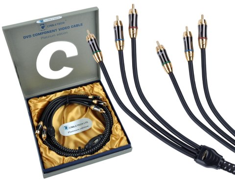 Kabel 3RCA-3RCA Component 1.8m Cabletech Platinum Edition Kabel 3RCA-3RCA Component 1.8m Cabletech Platinum Edition