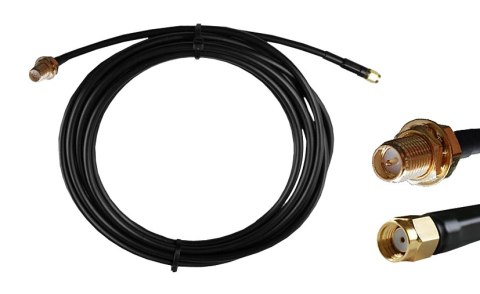 Kabel RP-SMA męski - RP-SMA żeński 3m Kabel RP-SMA męski - RP-SMA żeński 3m