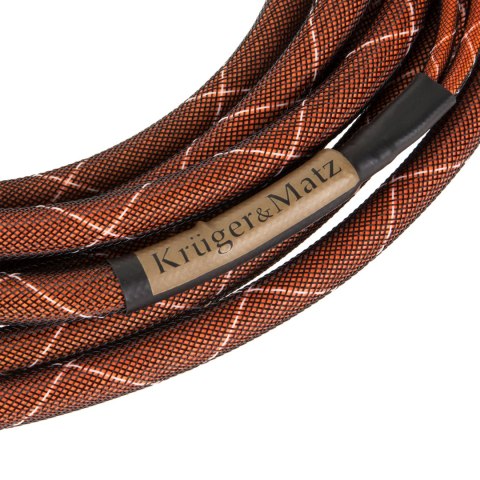 Kabel głośnikowy 5.0 m Kruger&Matz (wtyki banan) Kabel głośnikowy 5.0 m Kruger&Matz (wtyki banan)